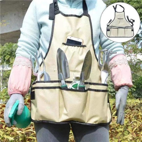 Garden Planting Tools Set ,Aluminum Hand Tool w Apron,Storage Tote Bag - 11 - Picture 5 of 7